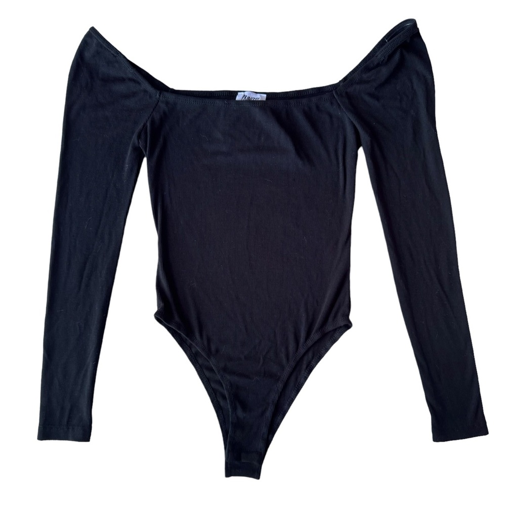 princess polly charlotte bodysuit in black - nwt ♡